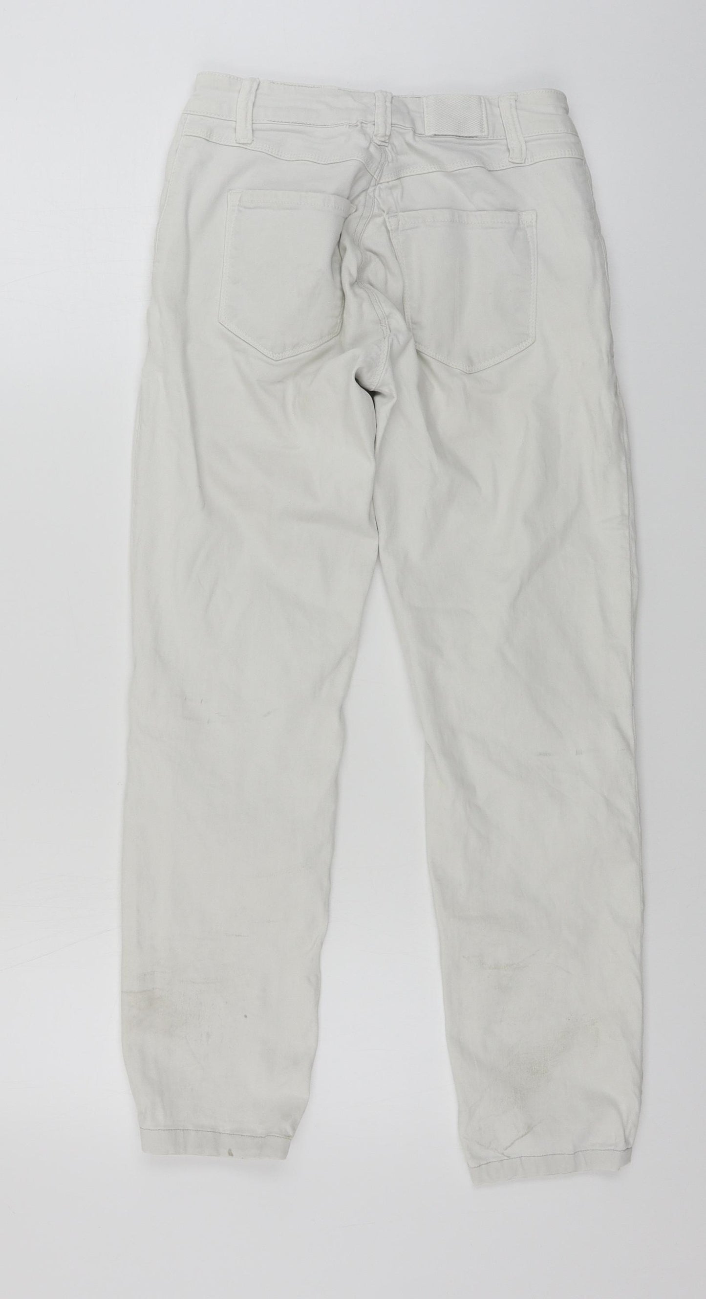 Preworn  Womens White   Skinny Jeans Size L L24 in