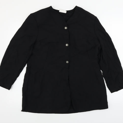Richards  Womens Black   Jacket Blazer Size 18
