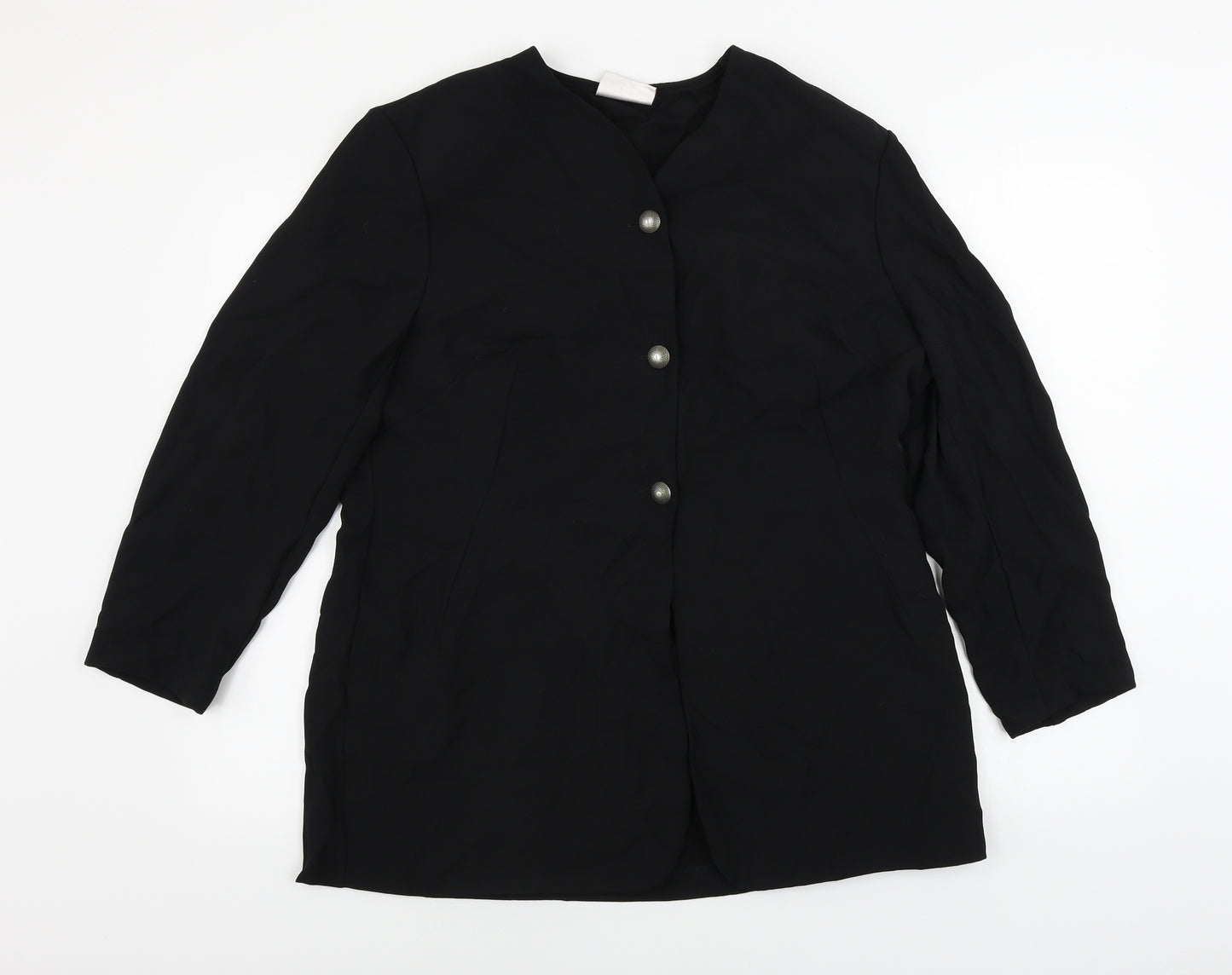 Richards  Womens Black   Jacket Blazer Size 18