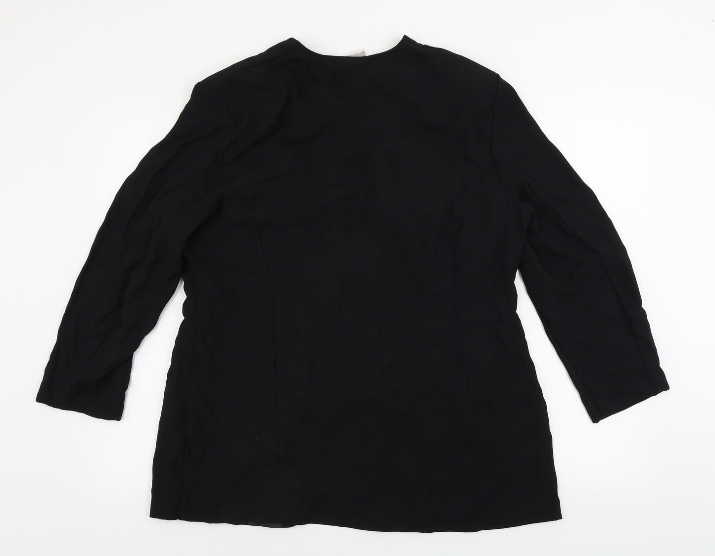 Richards  Womens Black   Jacket Blazer Size 18