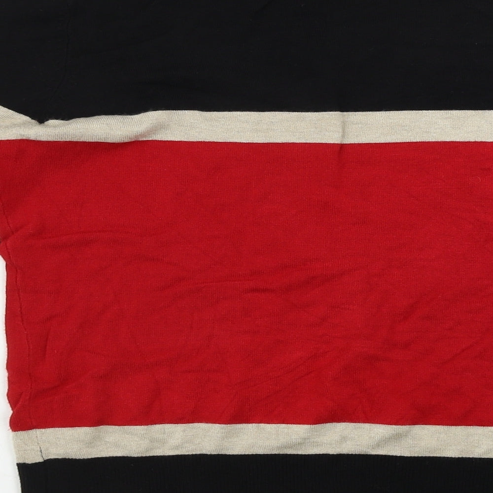Wallis  Womens Red Striped  Pullover Jumper Size 10