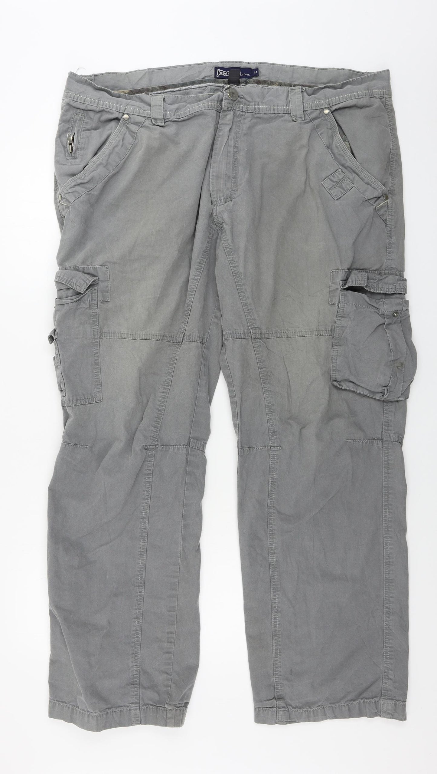 Jacamo  Mens Grey   Cargo Trousers Size 44 in L31 in