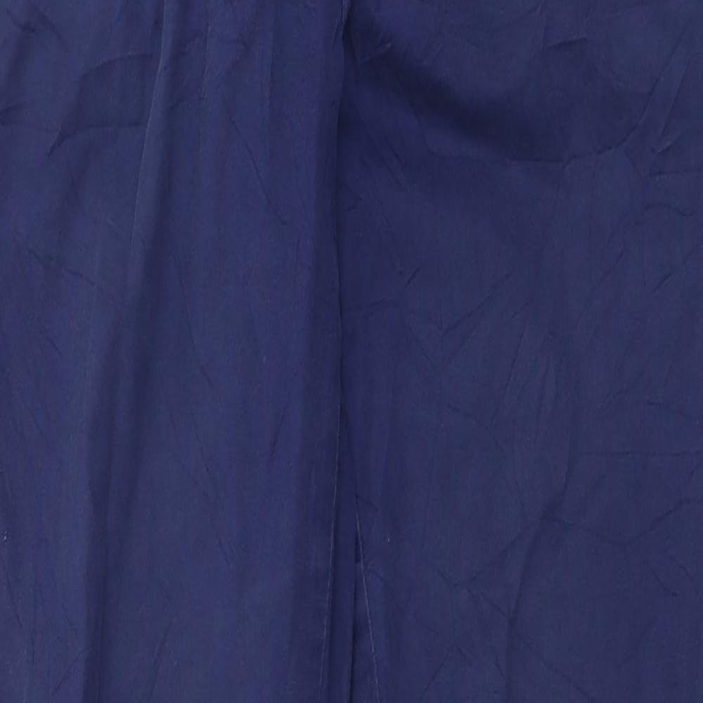 H&M Womens Blue   Chino Trousers Size 8 L29 in