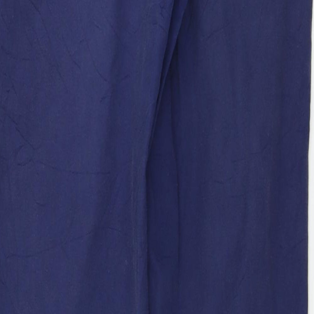 H&M Womens Blue   Chino Trousers Size 8 L29 in