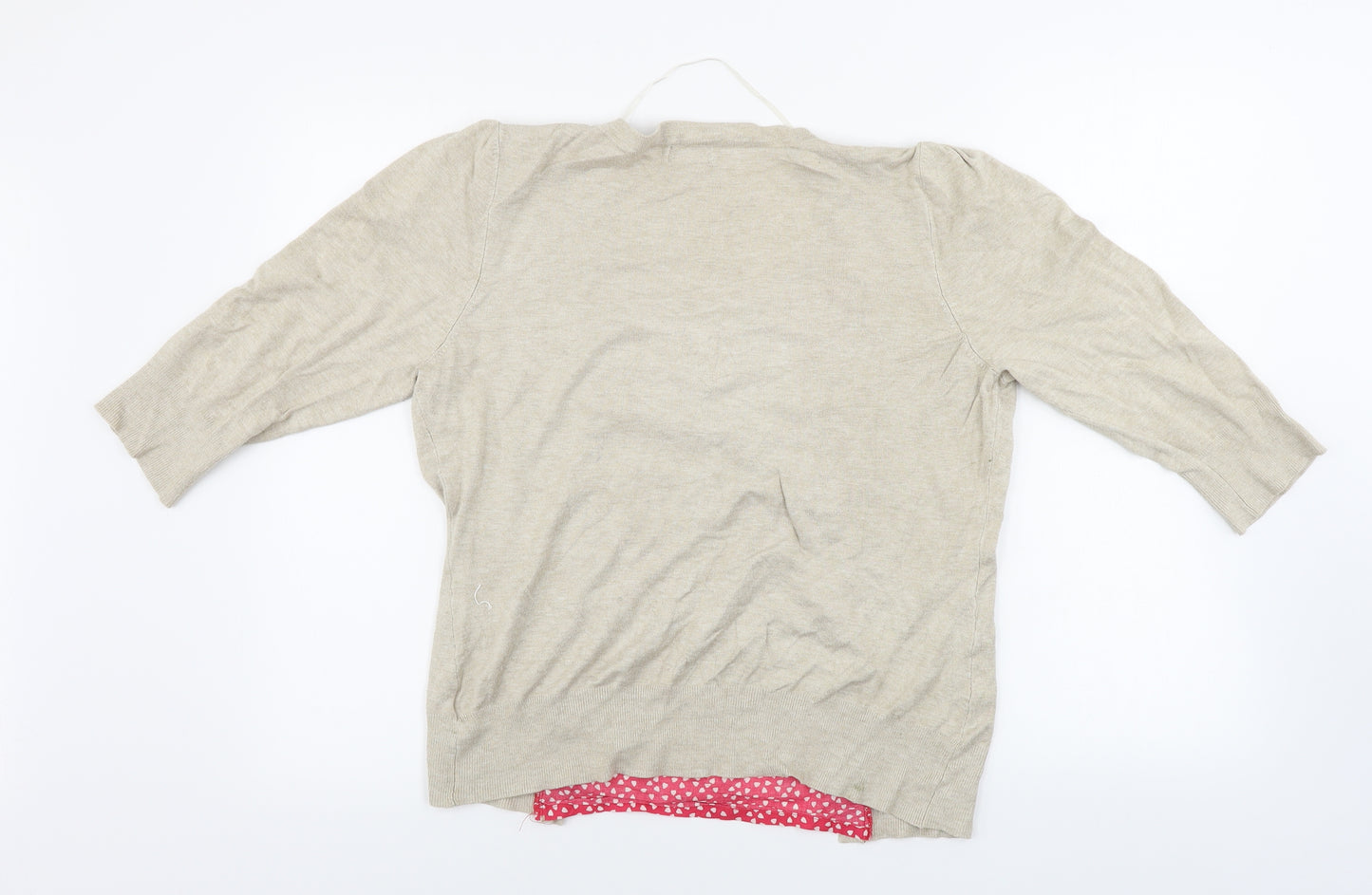 F&F  Womens Beige   Basic T-Shirt Size 12