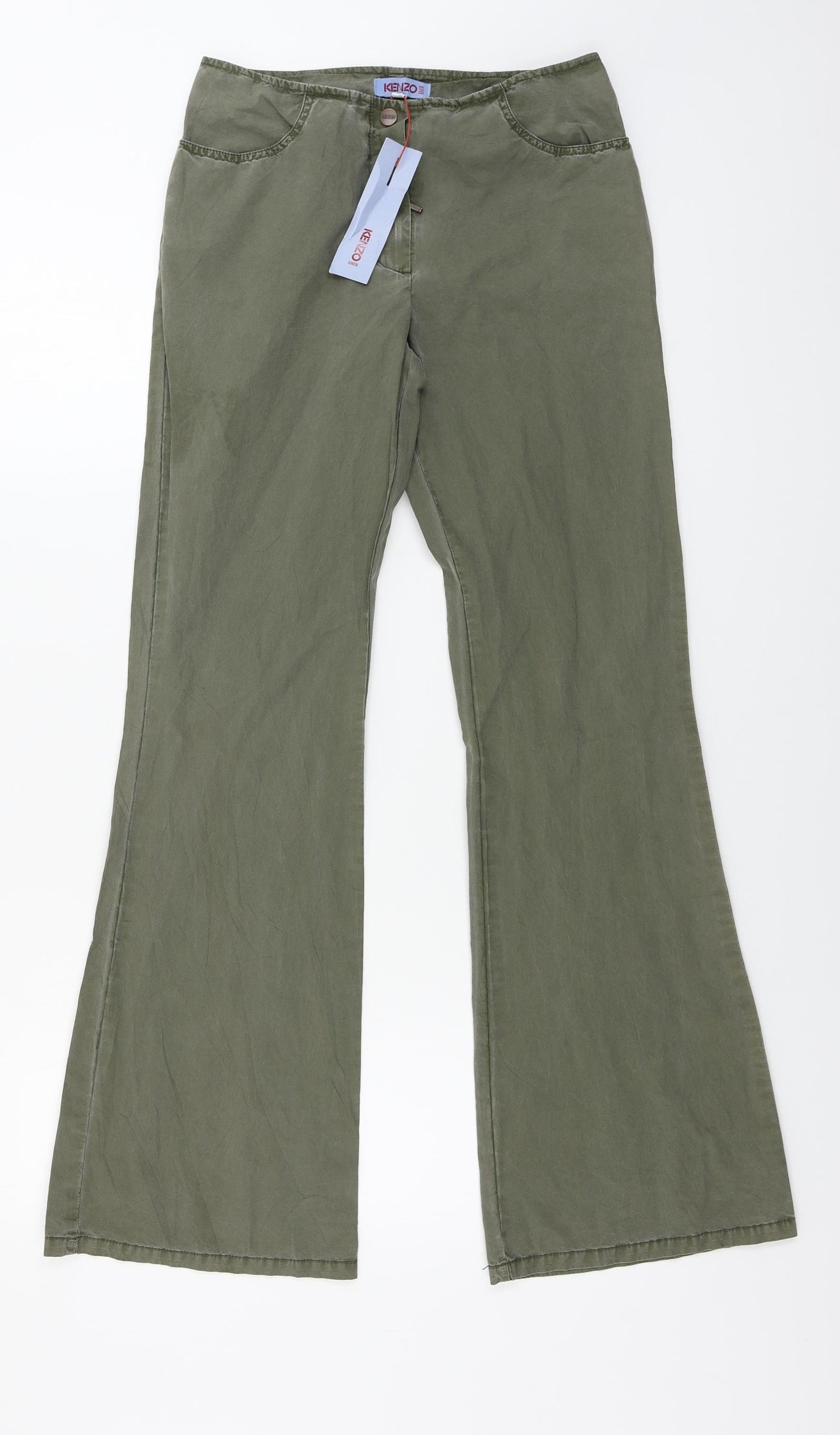 KENZO Womens Brown   Trousers  Size 14 L28 in