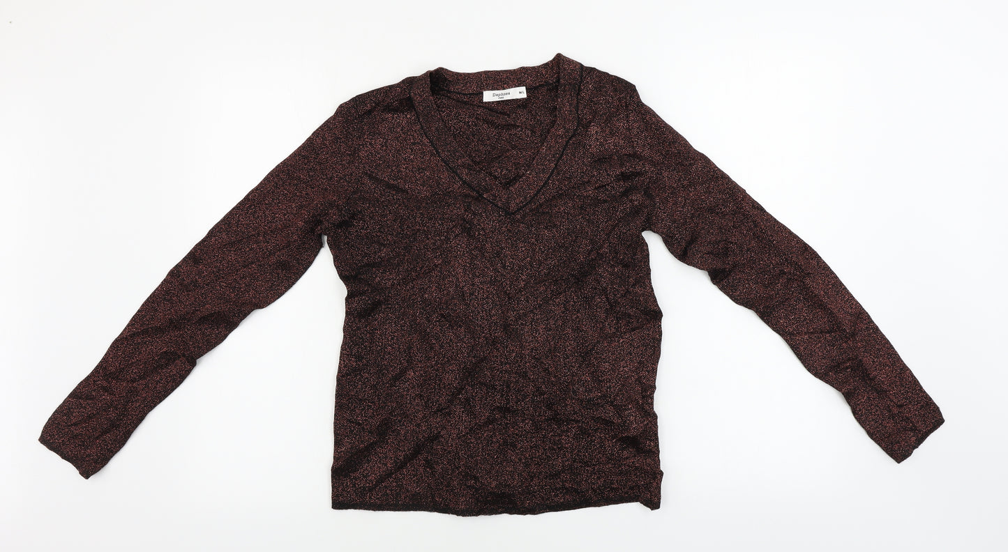 daphnea  Womens Black   Pullover Jumper Size M