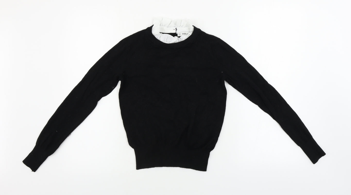 Zara Womens Black   Pullover Jumper Size M