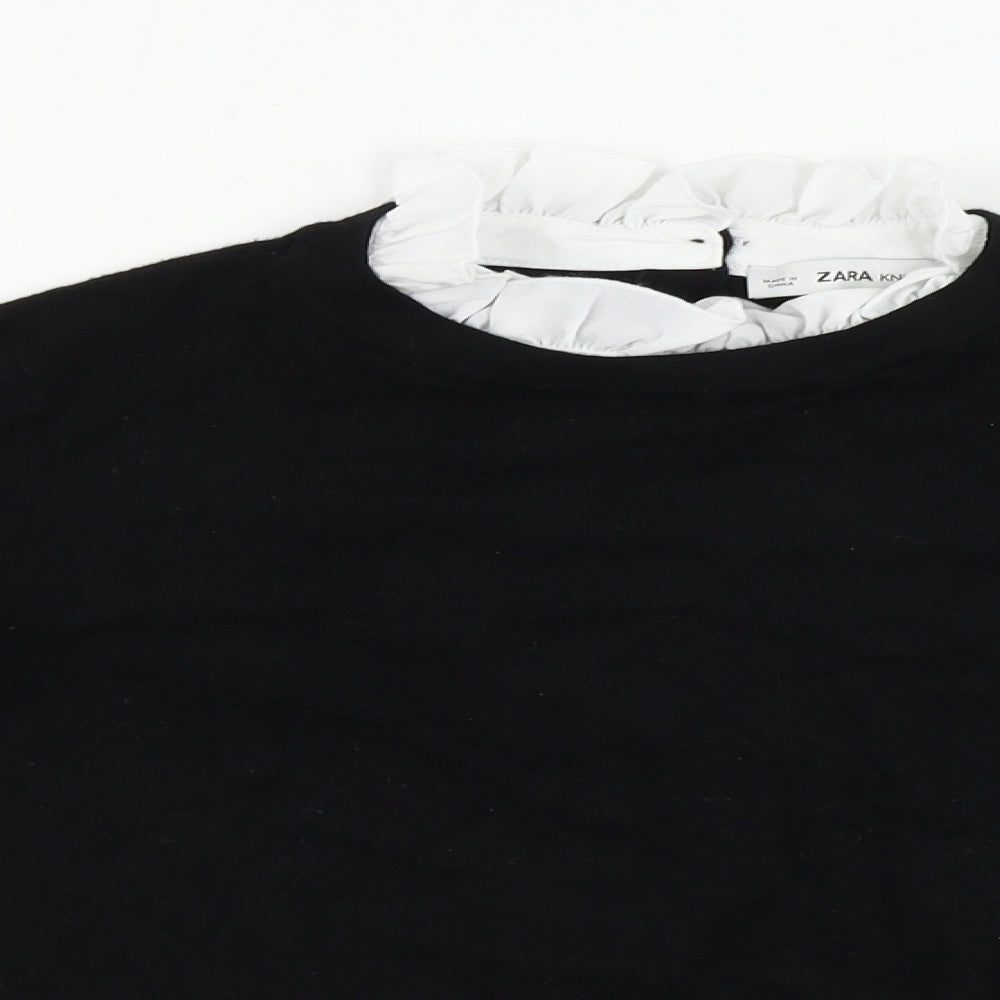 Zara Womens Black   Pullover Jumper Size M