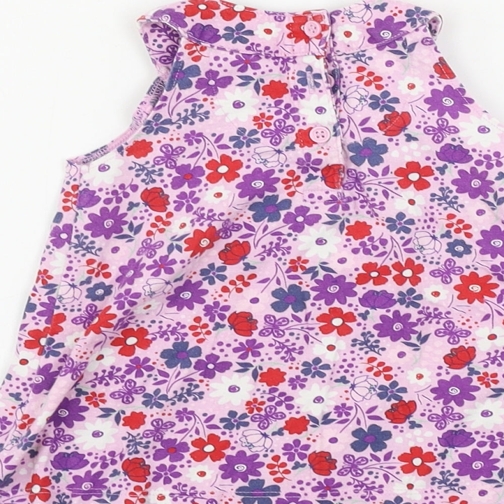 Mini Club Girls Pink Floral  A-Line  Size 3-6 Months