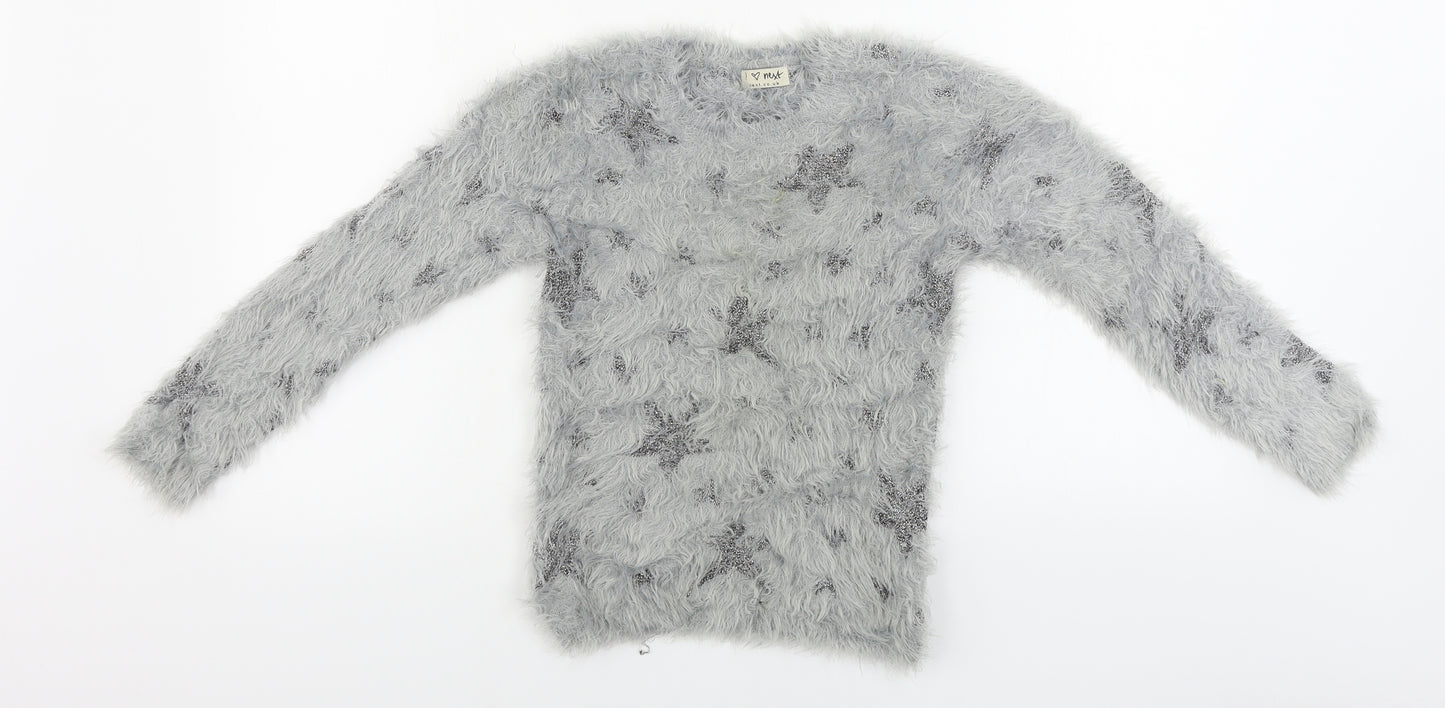 NEXT  Girls Grey   Pullover Jumper Size 9 Years