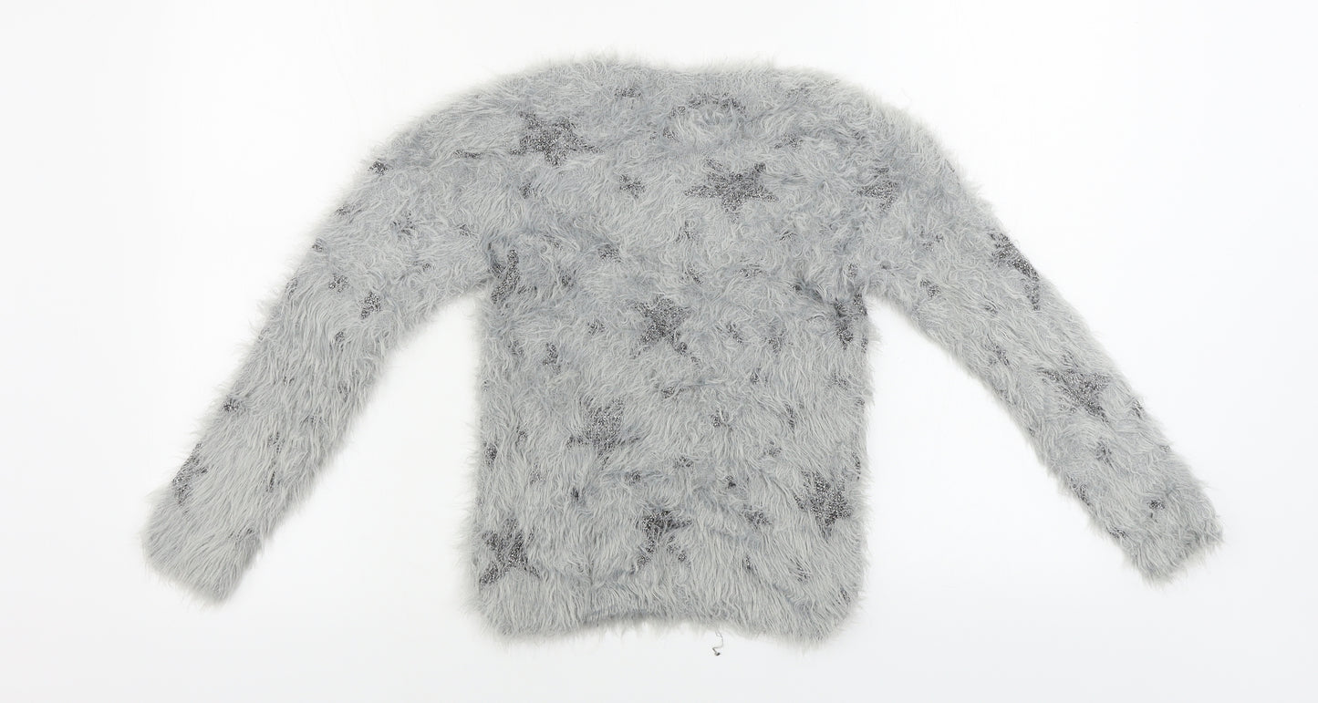NEXT  Girls Grey   Pullover Jumper Size 9 Years