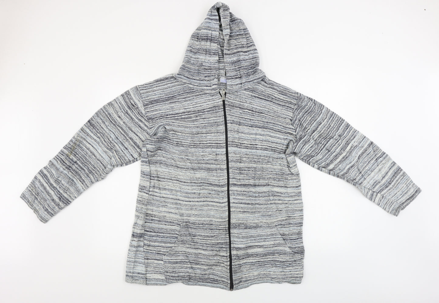 Olympic  Mens Blue Striped  Jacket Coat Size XL