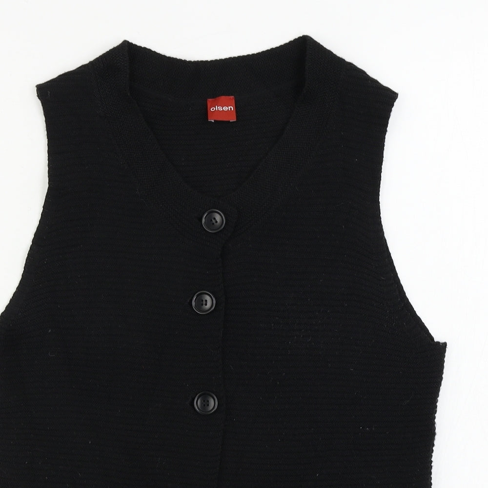 Olsen  Womens Black   Cardigan Jumper Size 12