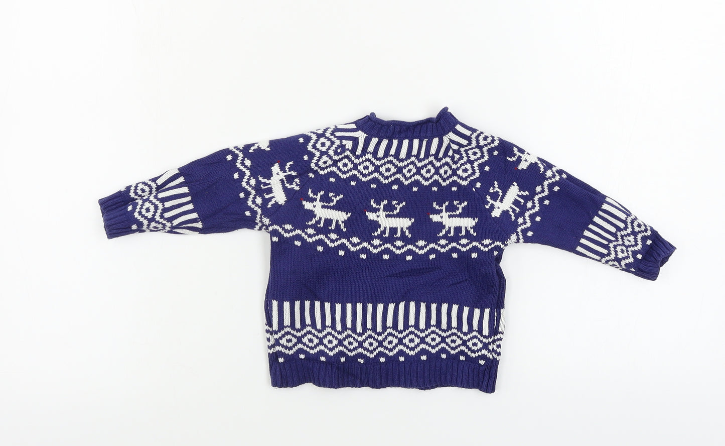 John Lewis  Boys Blue   Pullover Jumper Size 6-9 Months