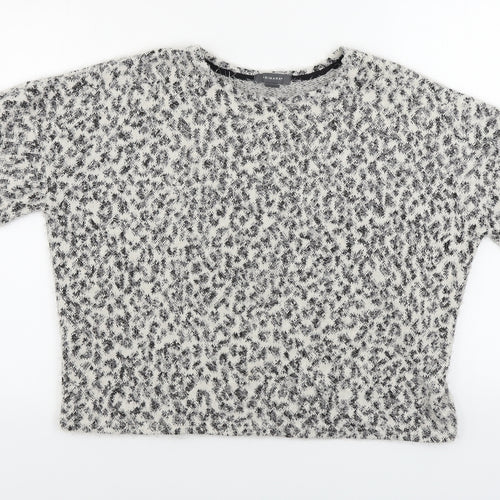 Primark  Womens Grey Animal Print  Pullover Jumper Size M