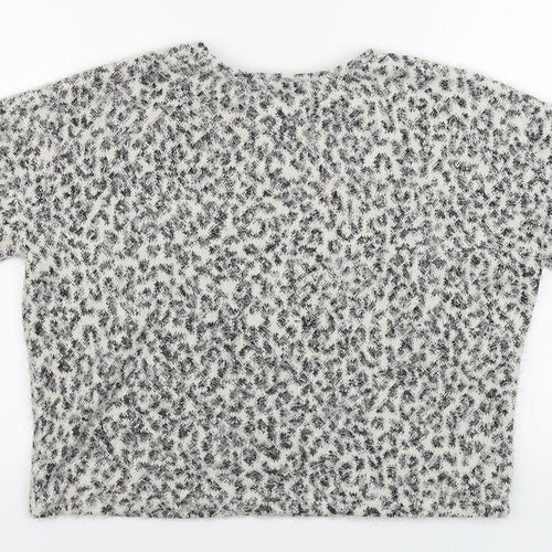 Primark  Womens Grey Animal Print  Pullover Jumper Size M