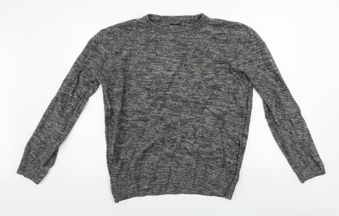 Peacocks  Mens Grey   Henley Jumper Size XL