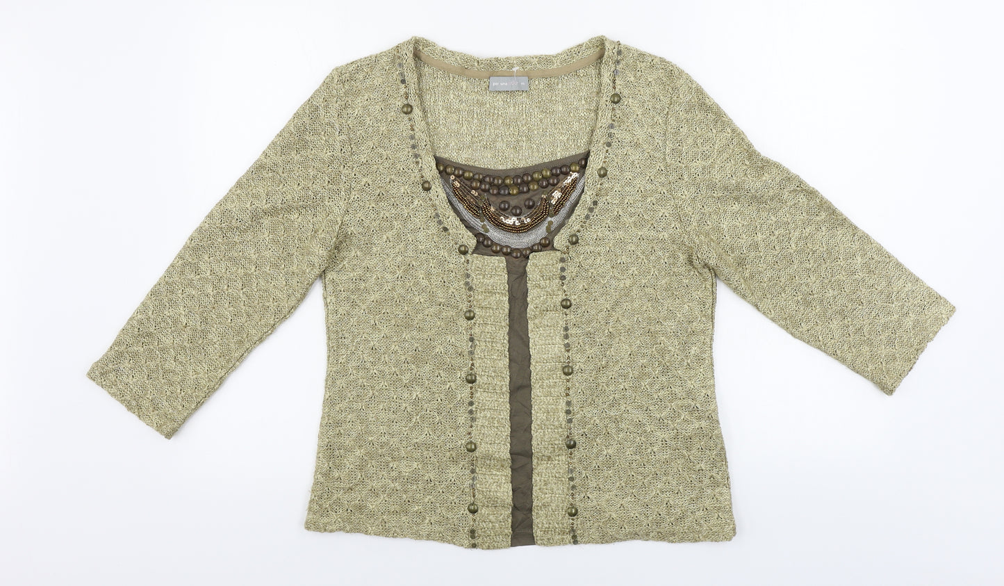 Per Una  Womens Beige   Pullover Jumper Size M