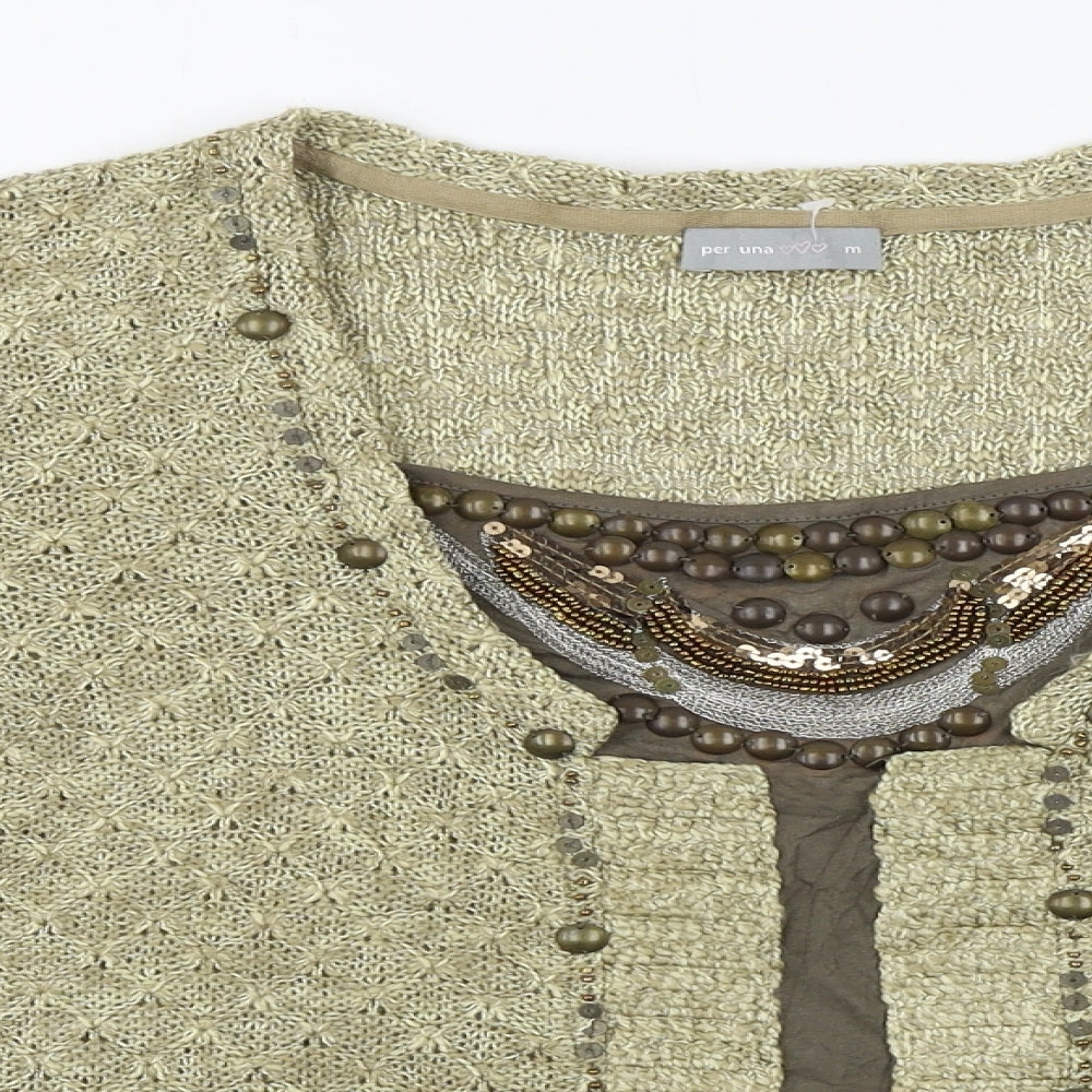 Per Una  Womens Beige   Pullover Jumper Size M