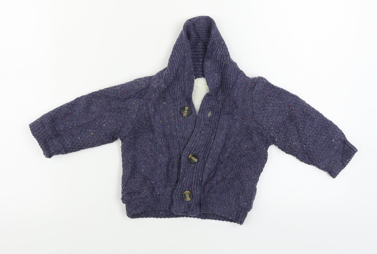 Nutmeg Boys Blue   Cardigan Jumper Size 9-12 Months