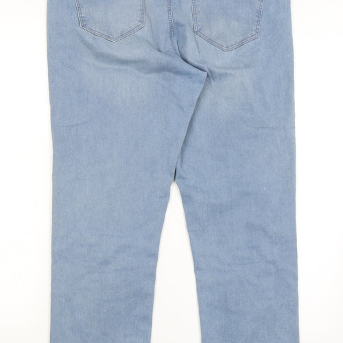 George Womens Blue   Straight Jeans Size 14 L28 in