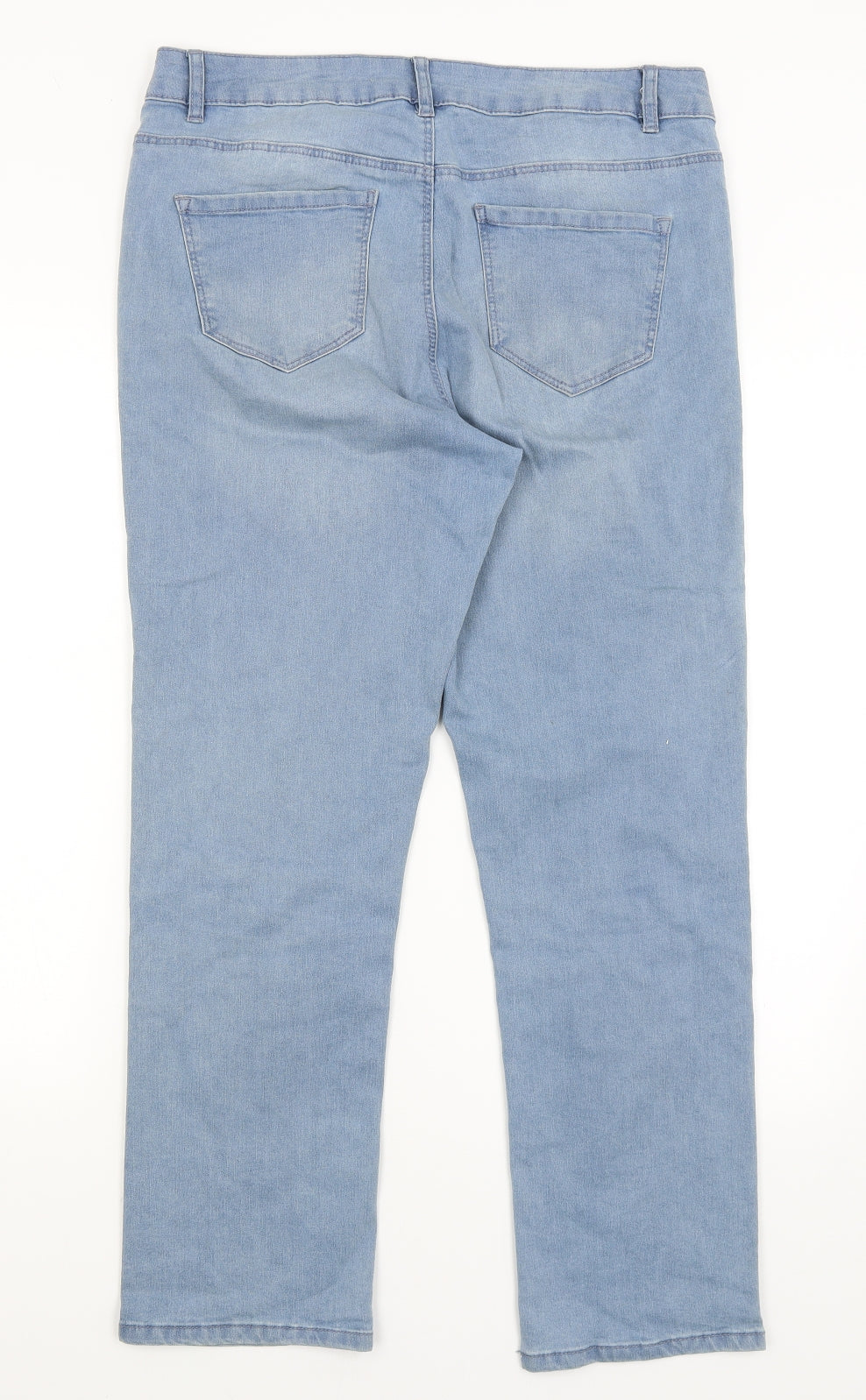 George Womens Blue   Straight Jeans Size 14 L28 in