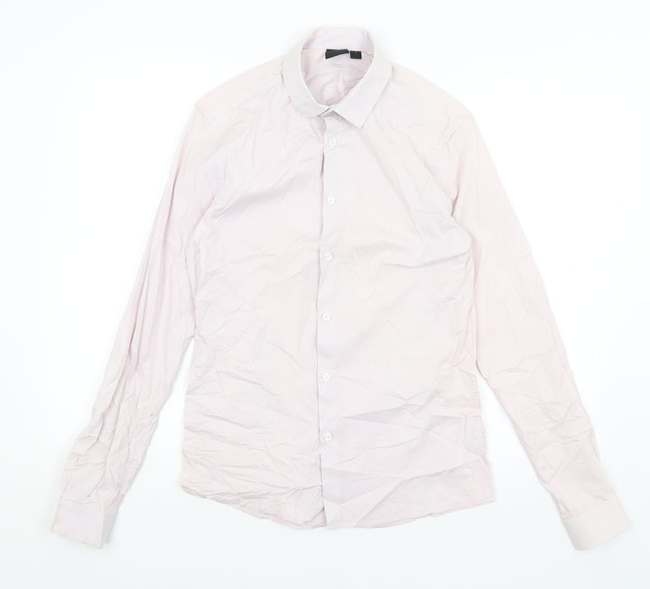ASOS Mens Pink Button-Up Size S