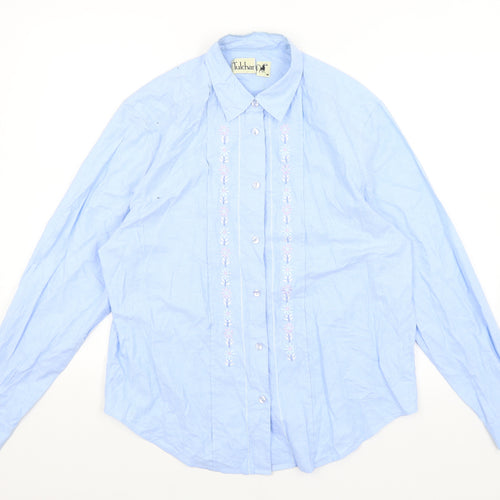 Tulchar Mens Blue    Button-Up Size M
