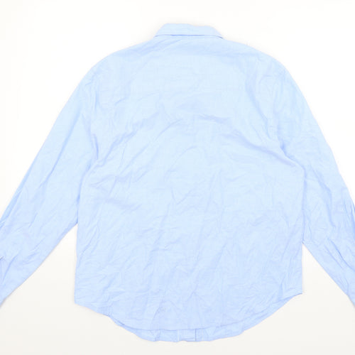 Tulchar Mens Blue    Button-Up Size M