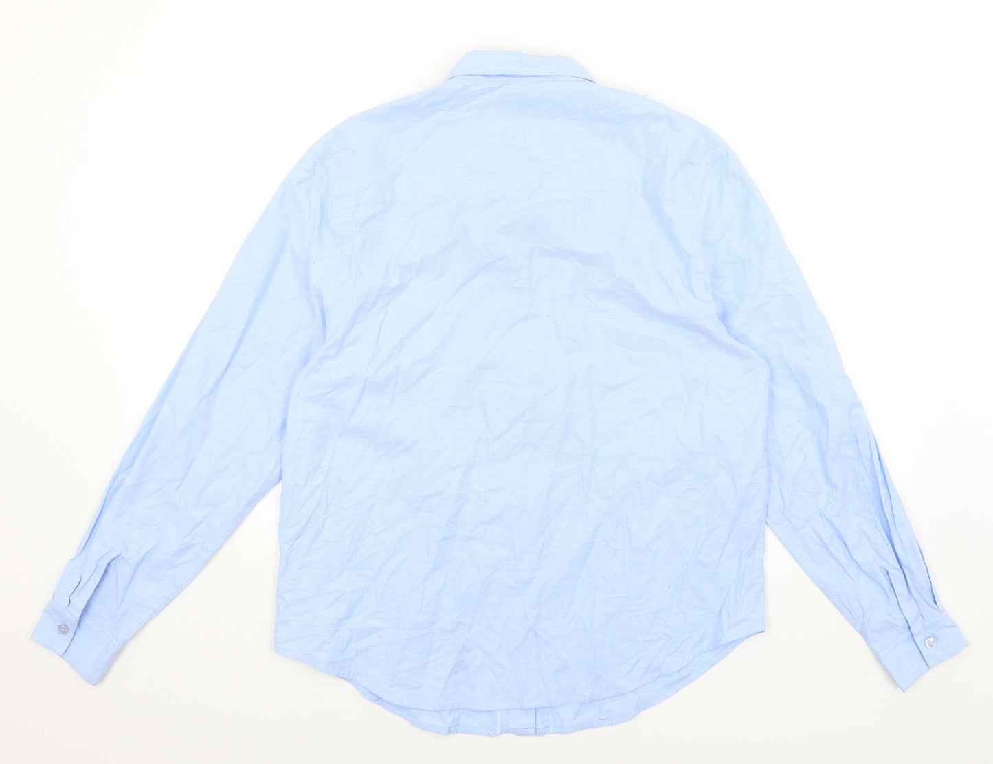 Tulchar Mens Blue    Button-Up Size M