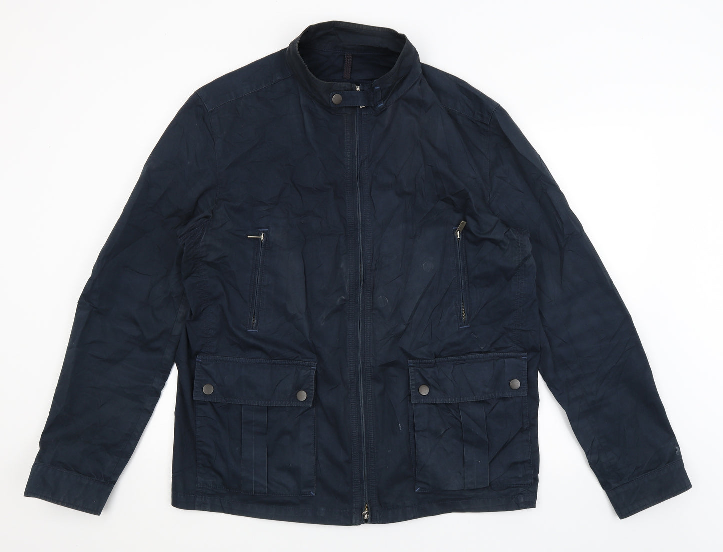 Massimo Dutti Mens Blue   Jacket  Size L