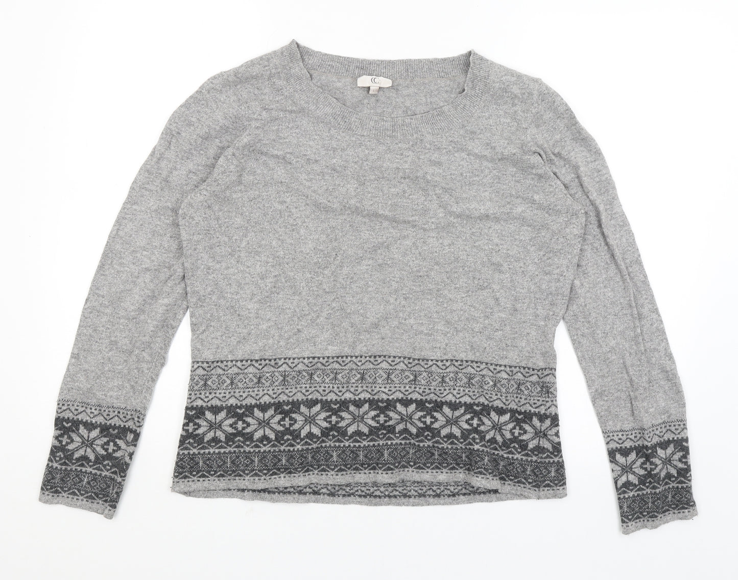 CC Womens Grey   Pullover Jumper Size L