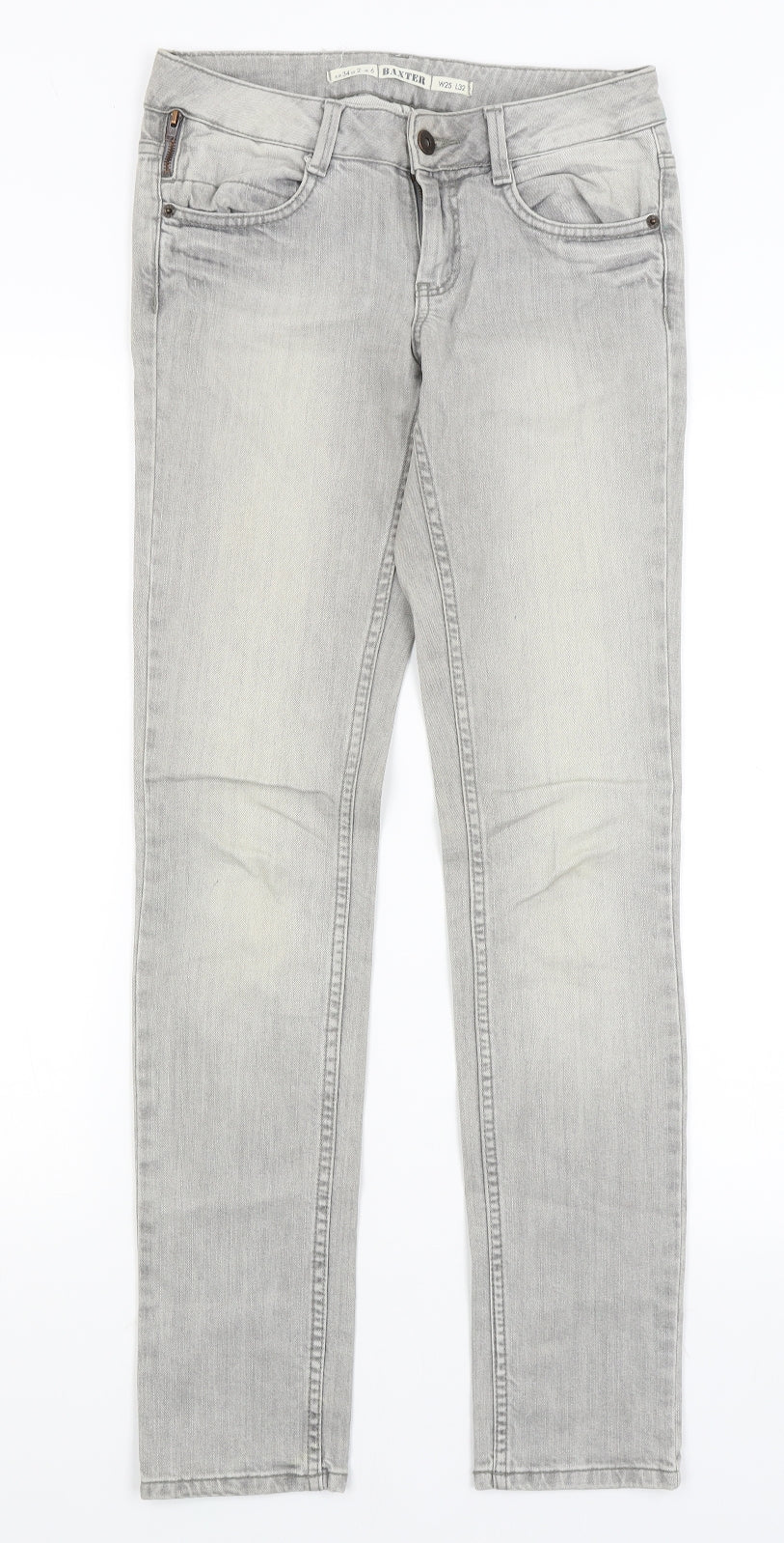 Topshop Womens Grey   Skinny Jeans Size 6 L30 in