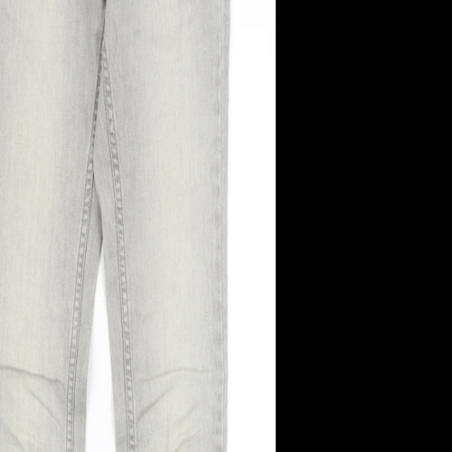 Topshop Womens Grey   Skinny Jeans Size 6 L30 in