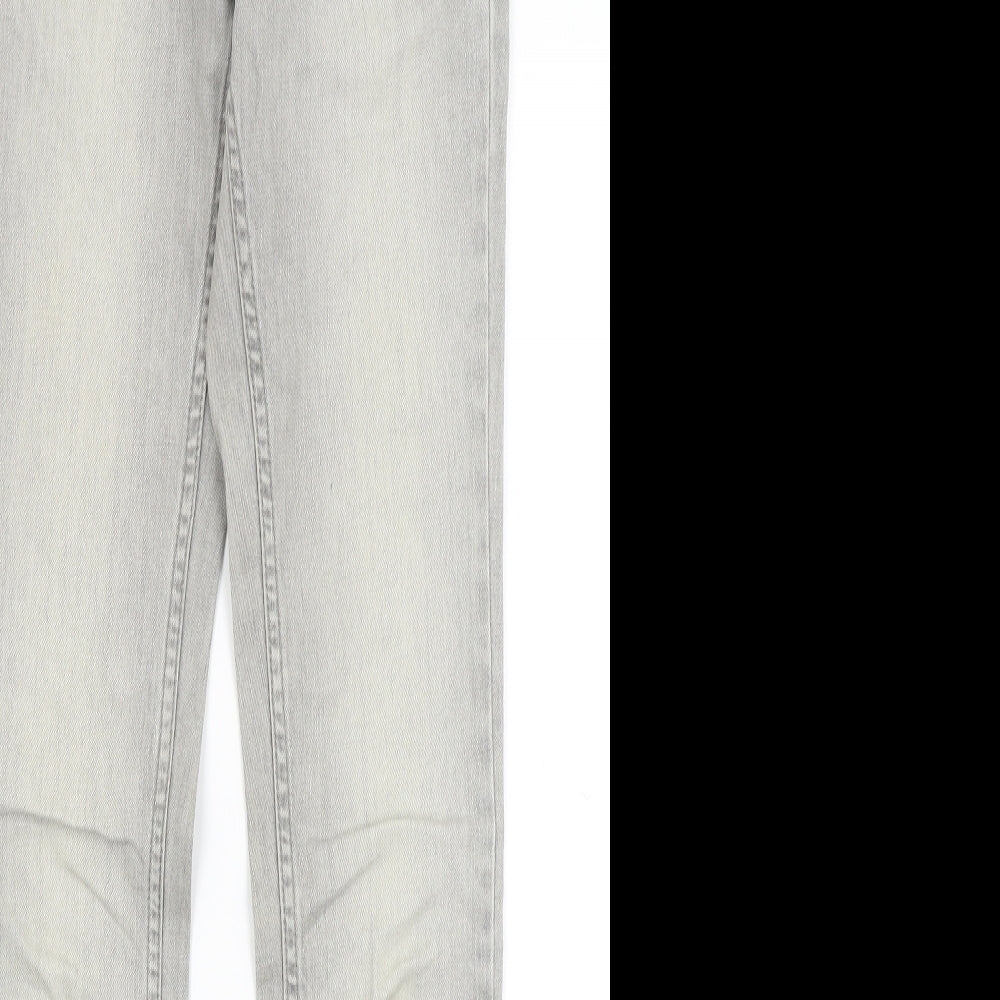 Topshop Womens Grey   Skinny Jeans Size 6 L30 in