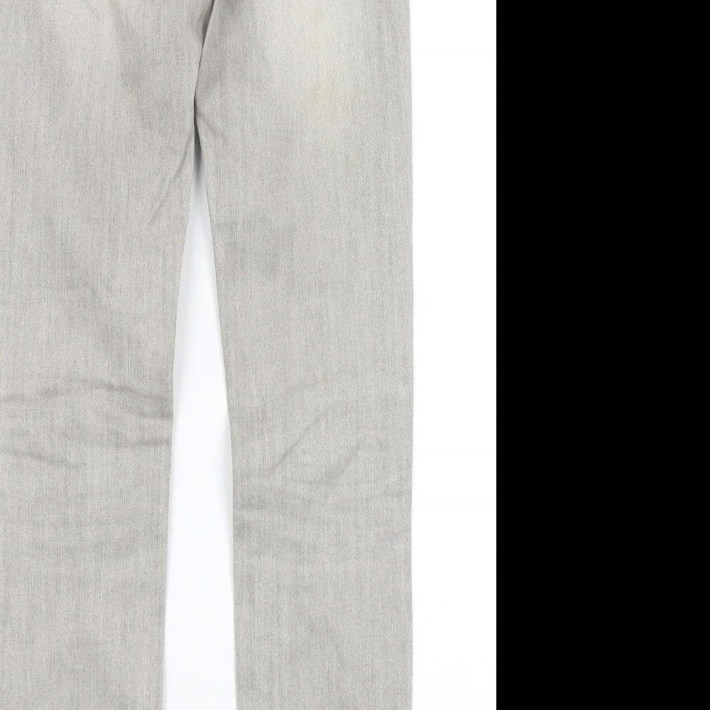 Topshop Womens Grey   Skinny Jeans Size 6 L30 in