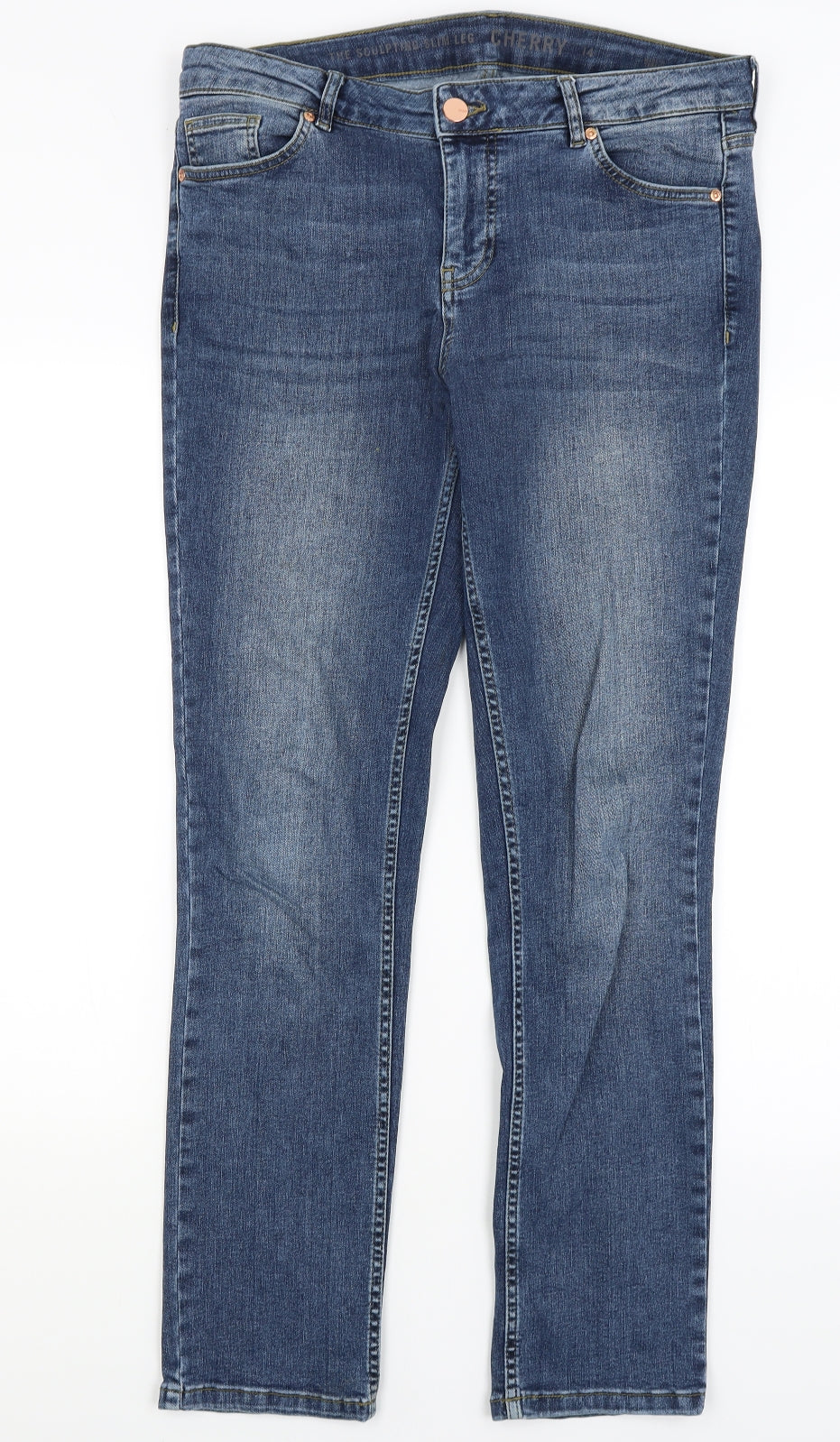 Oasis Womens Blue   Straight Jeans Size 14 L30 in