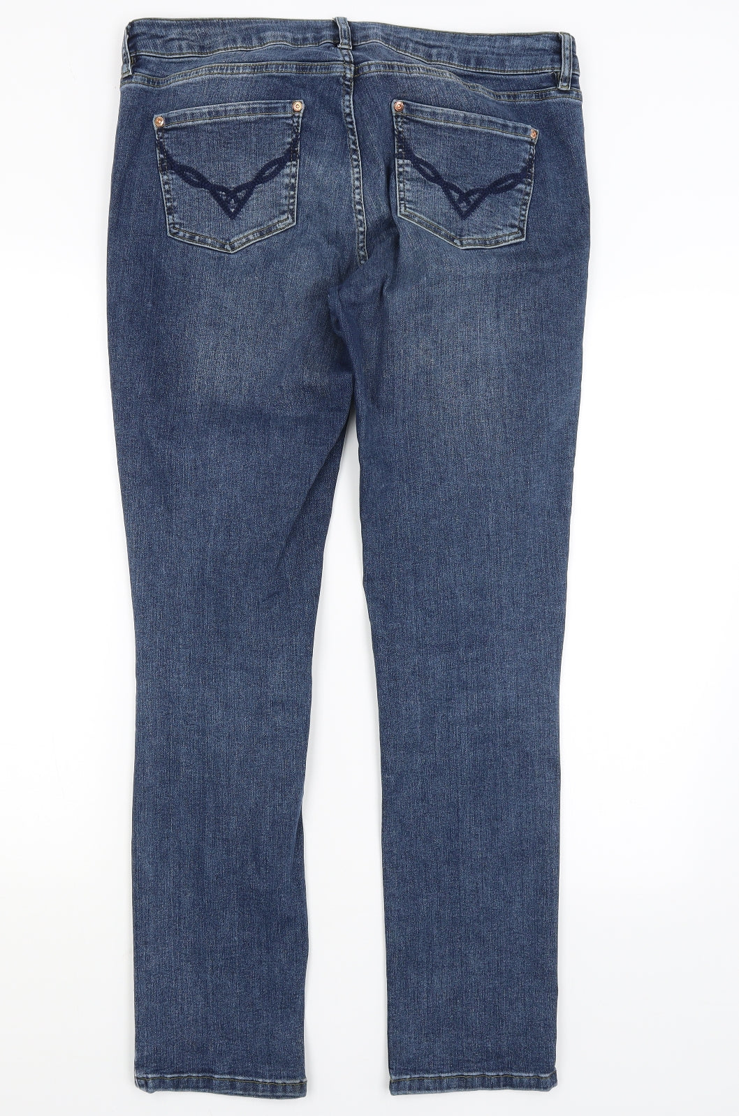 Oasis Womens Blue   Straight Jeans Size 14 L30 in