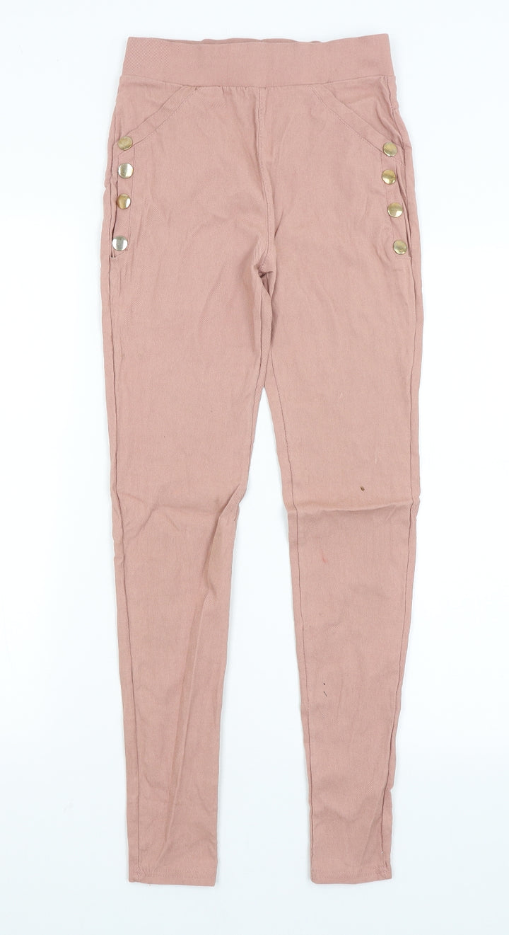 Preworn Womens Pink Jegging Jeans Size S L27 in