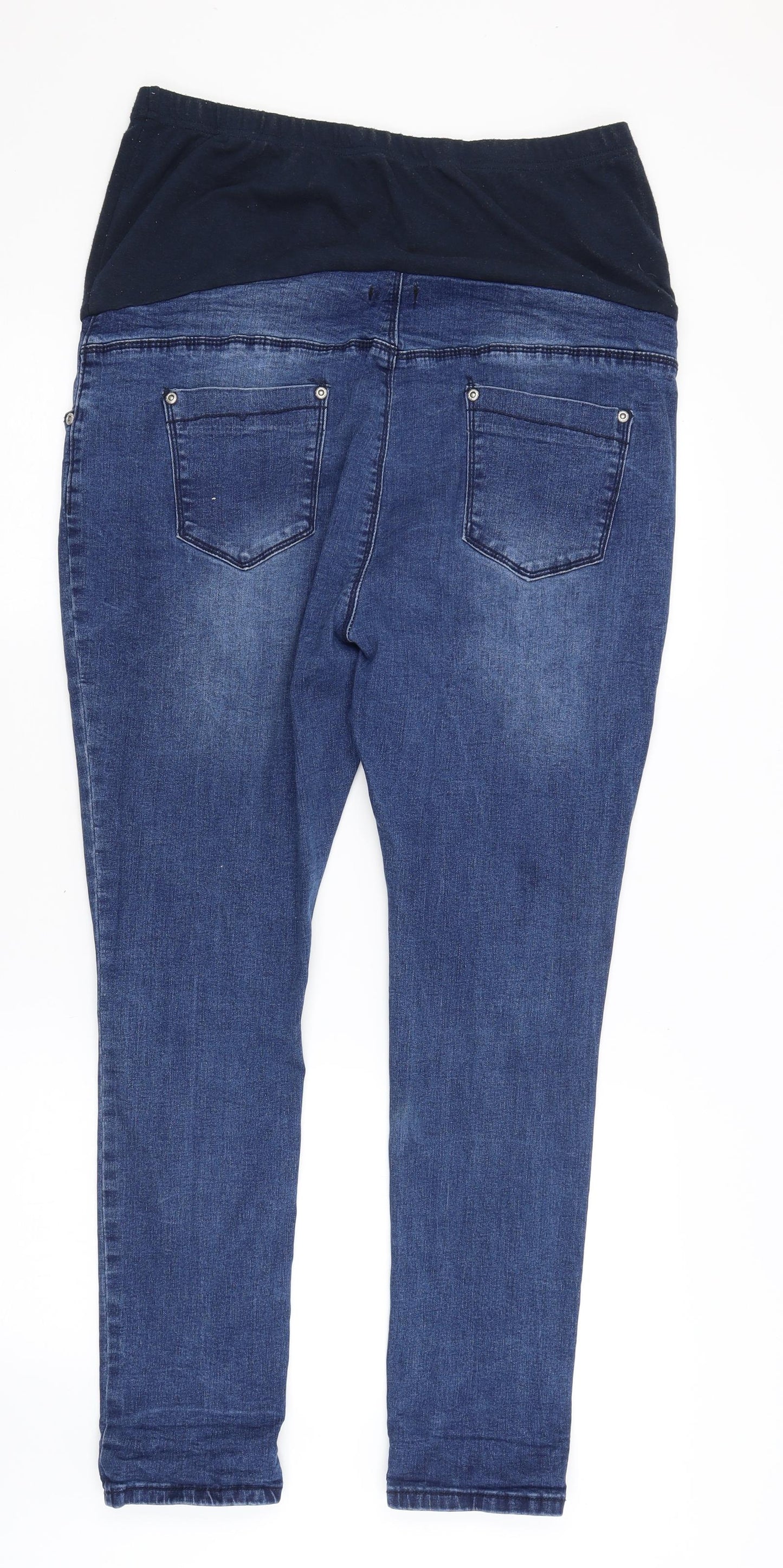 Boohoo Womens Blue   Straight Jeans Size 16 L27 in