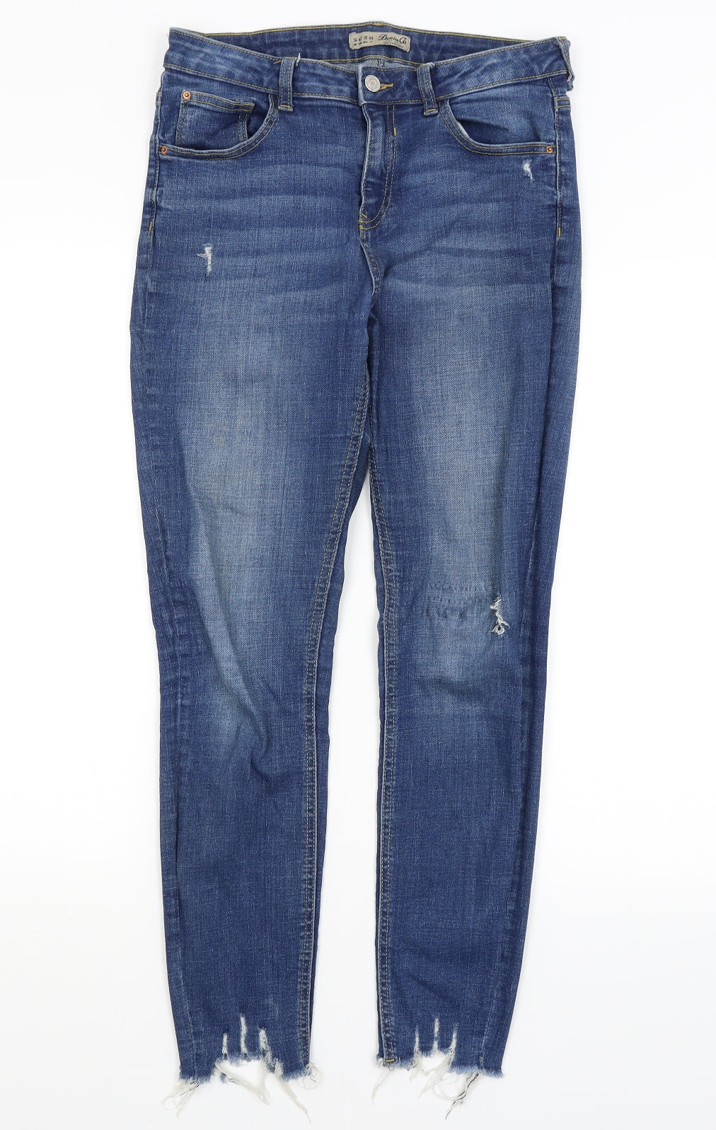 Denim Co Womens Blue   Skinny Jeans Size 14 L28 in