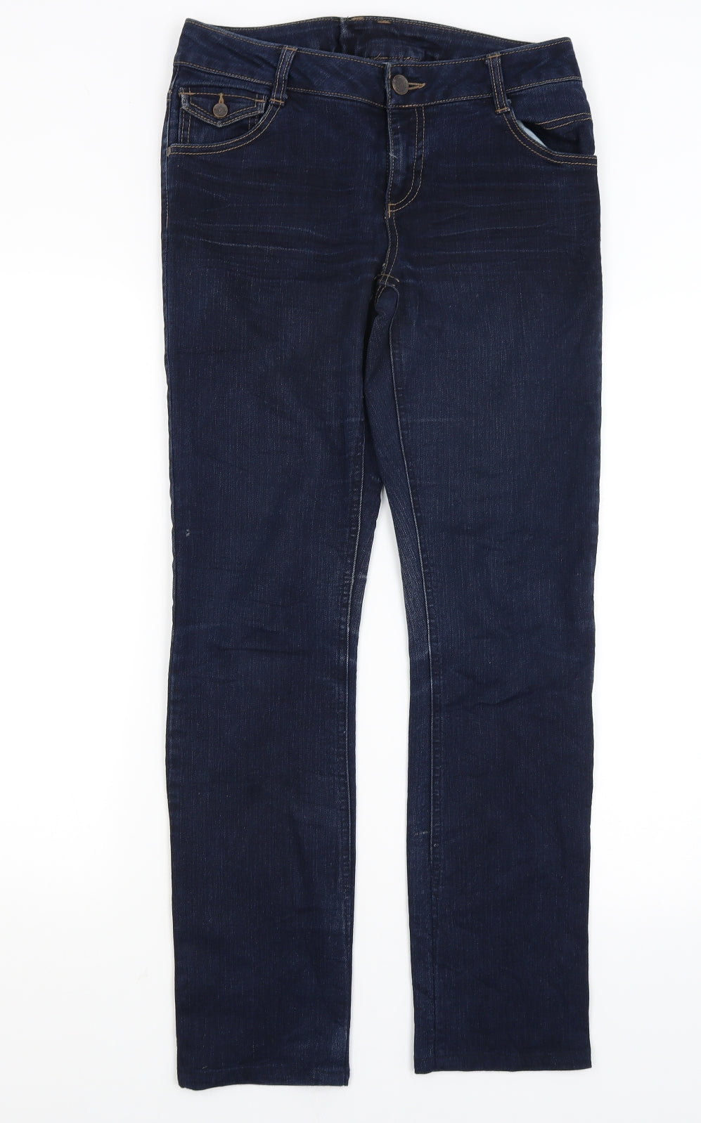 Camaieu Womens Blue   Straight Jeans Size 12 L29.5 in