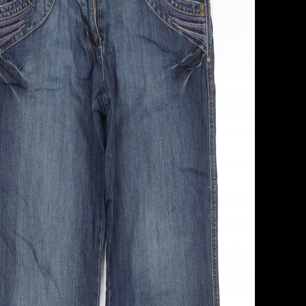 Cherokee Womens Blue   Straight Jeans Size 12 L26.5 in