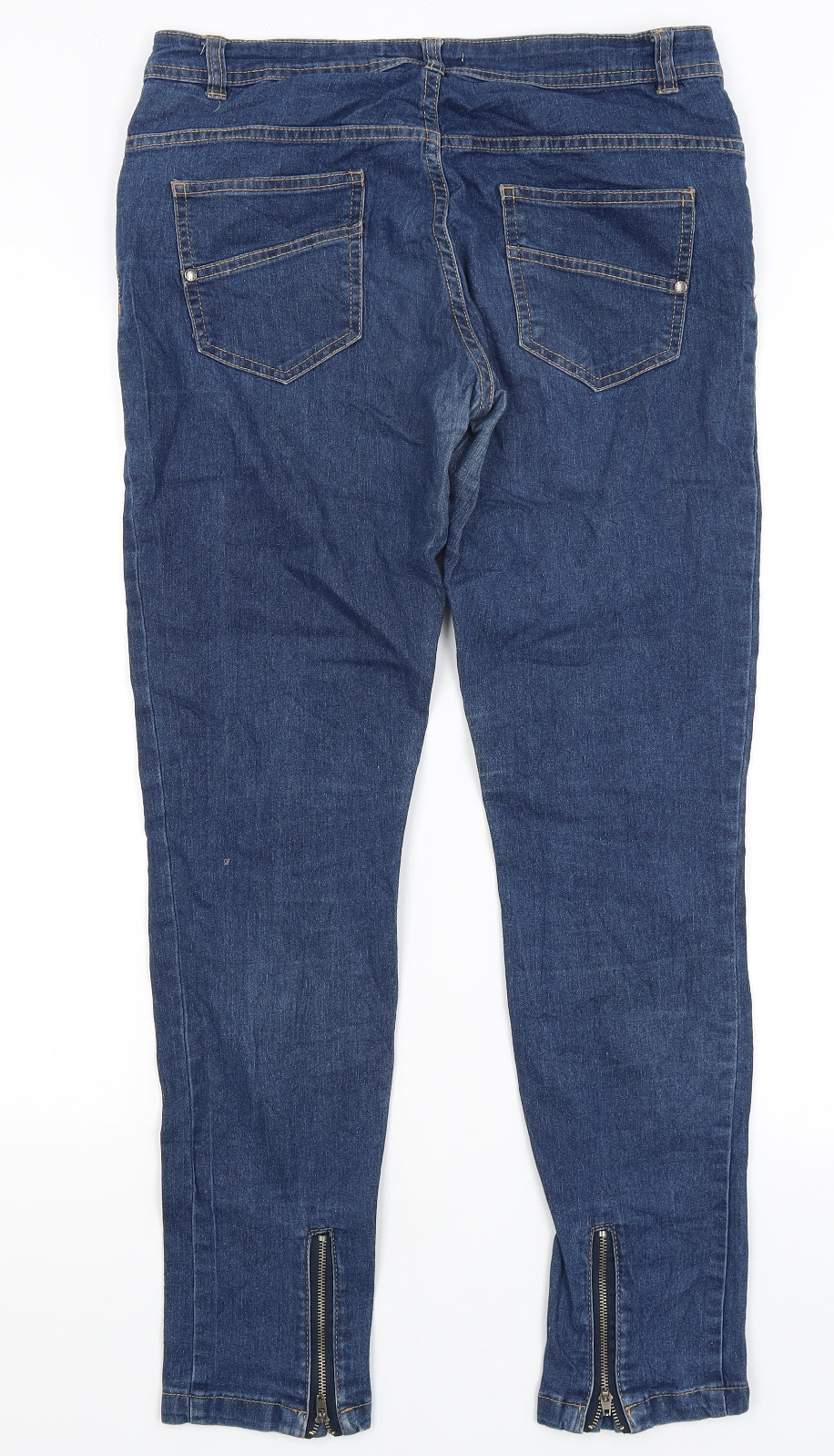 Preworn Womens Blue   Straight Jeans Size 10 L28 in