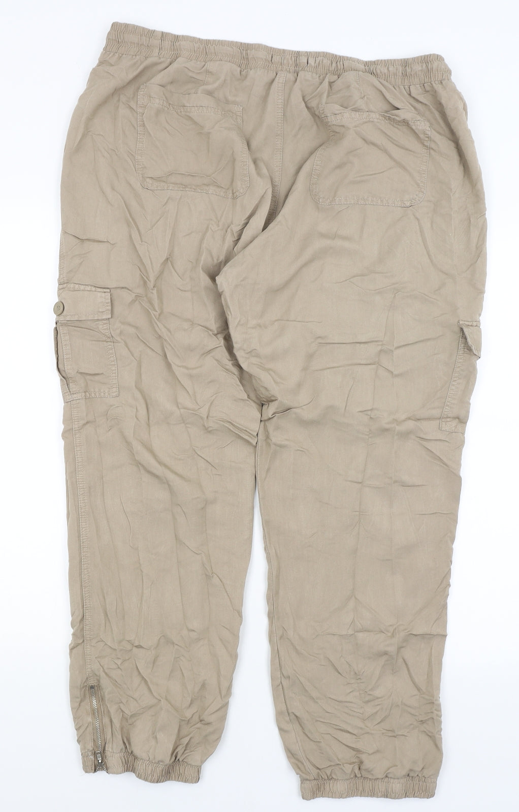Atmosphere Womens Beige   Trousers  Size 18 L28 in