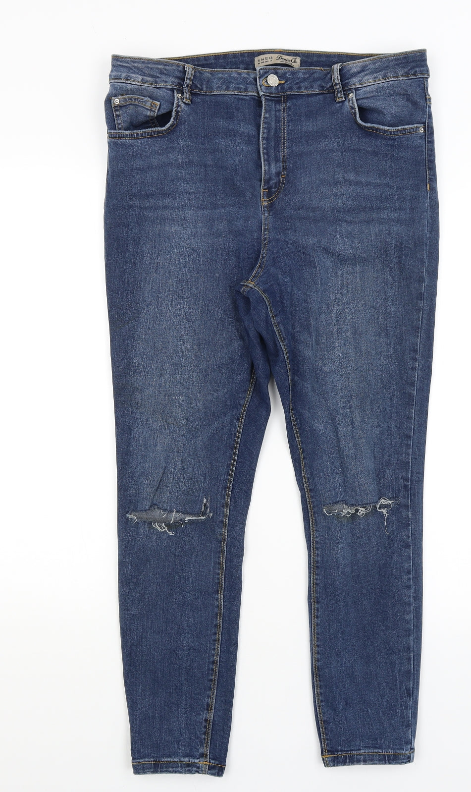Denim Co Womens Blue   Skinny Jeans Size 16 L25.5 in