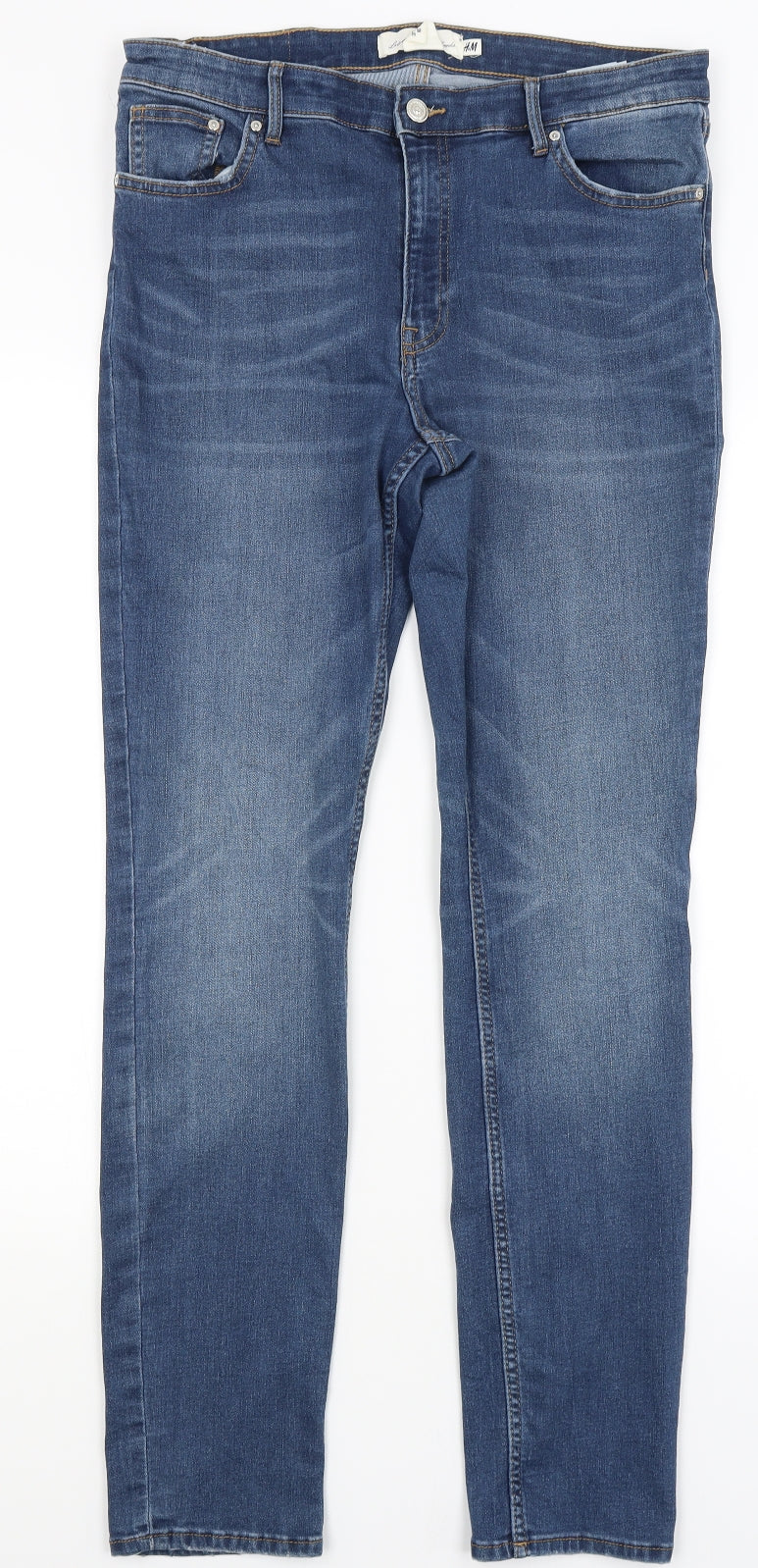 H&M Womens Blue   Straight Jeans Size 16 L30 in