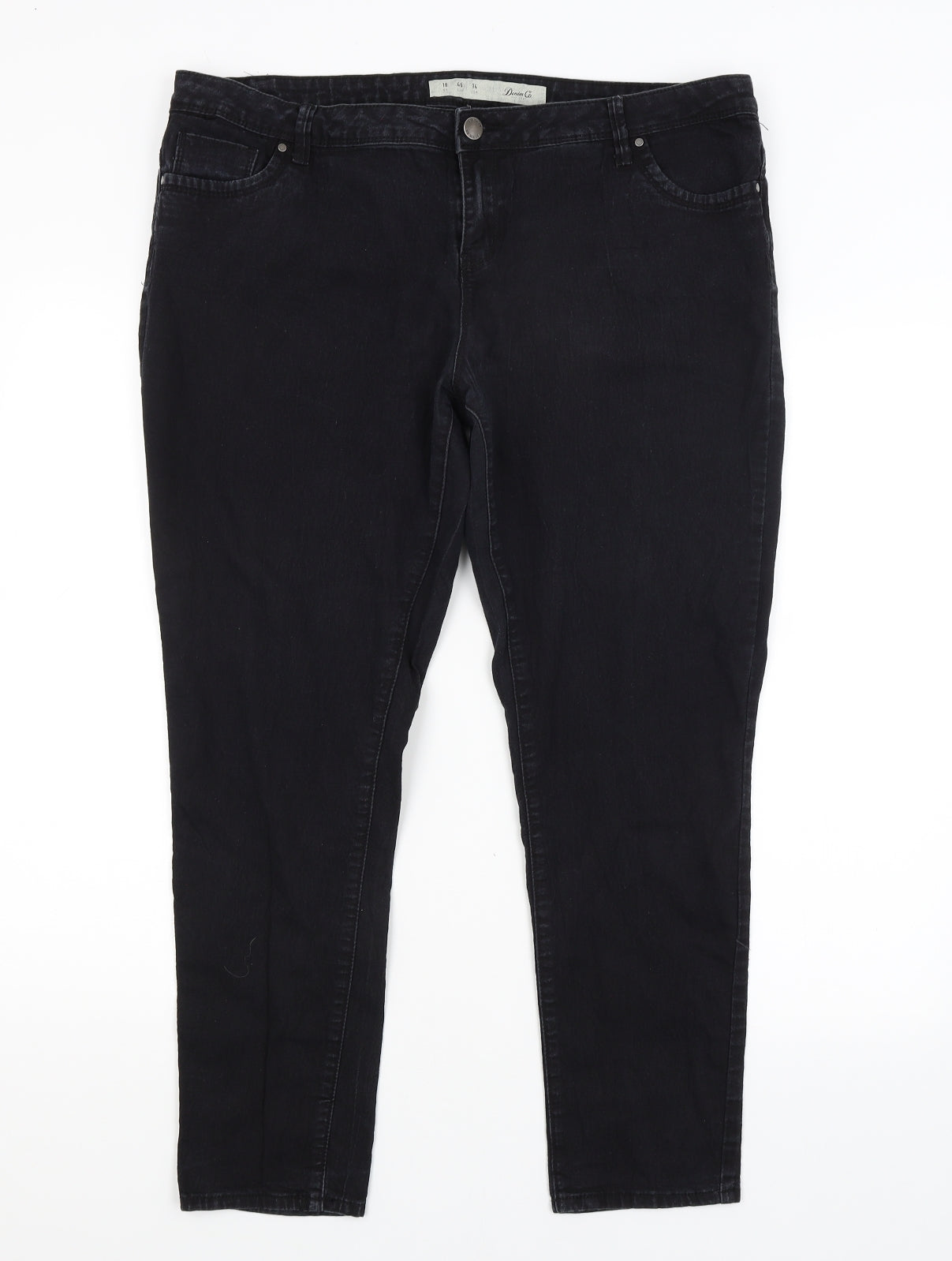 Denim Co Womens Black   Skinny Jeans Size 18 L26 in