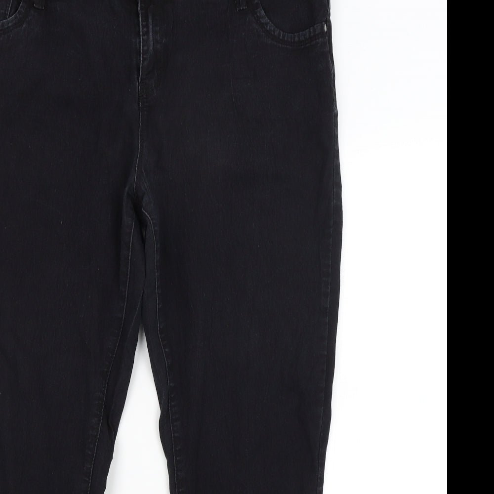 Denim Co Womens Black   Skinny Jeans Size 18 L26 in